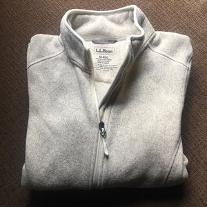 L.L.Bean Sweater fleece full zip up jacket